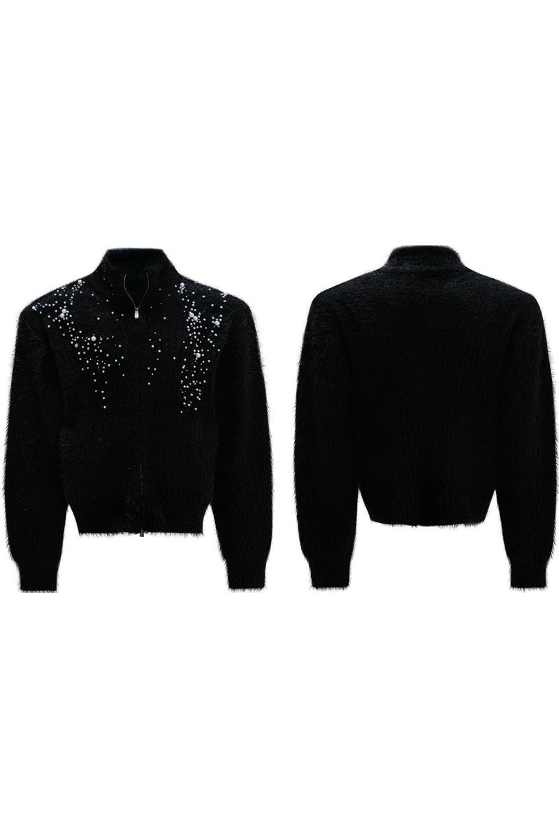 Pearl Fleece Knit Cardigan - EU Only