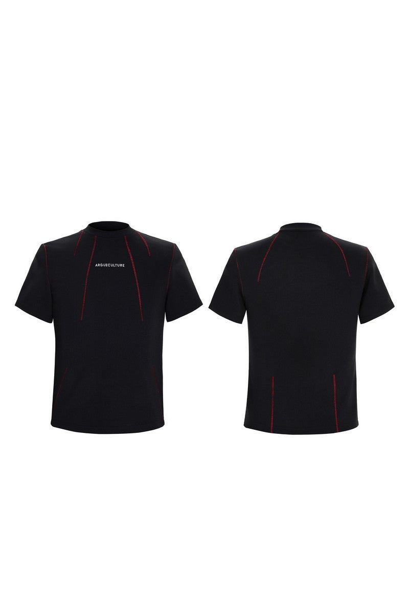 Contrast Stitch Slim T-Shirt