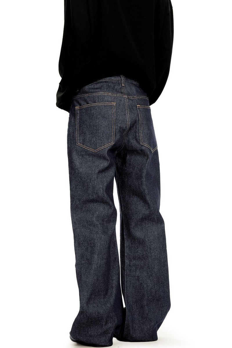 Raw Denim Flare Jeans