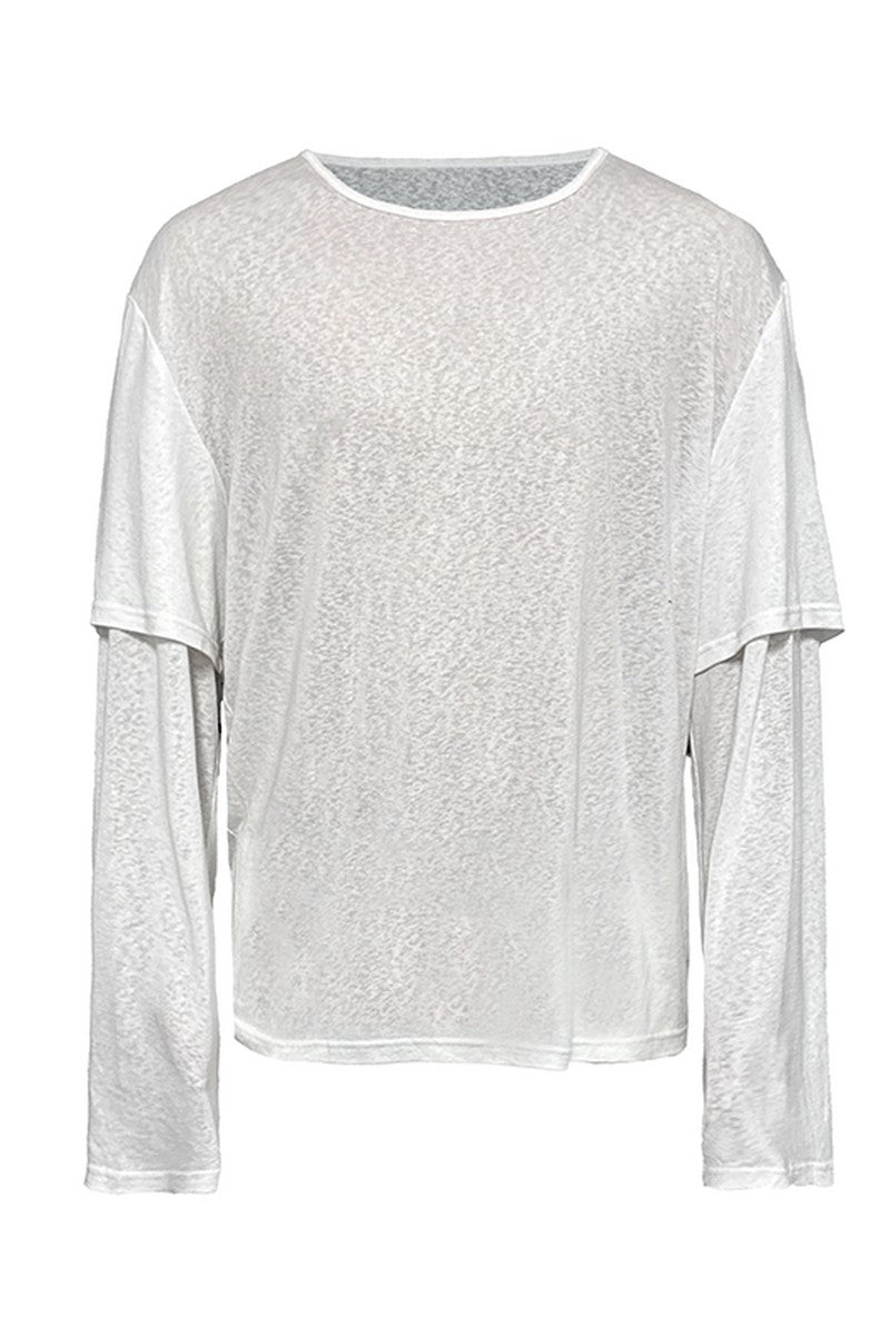 Layered Slub Long Sleeve