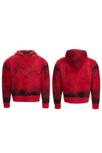 Gradient Faux Mink Hoodie Sweater