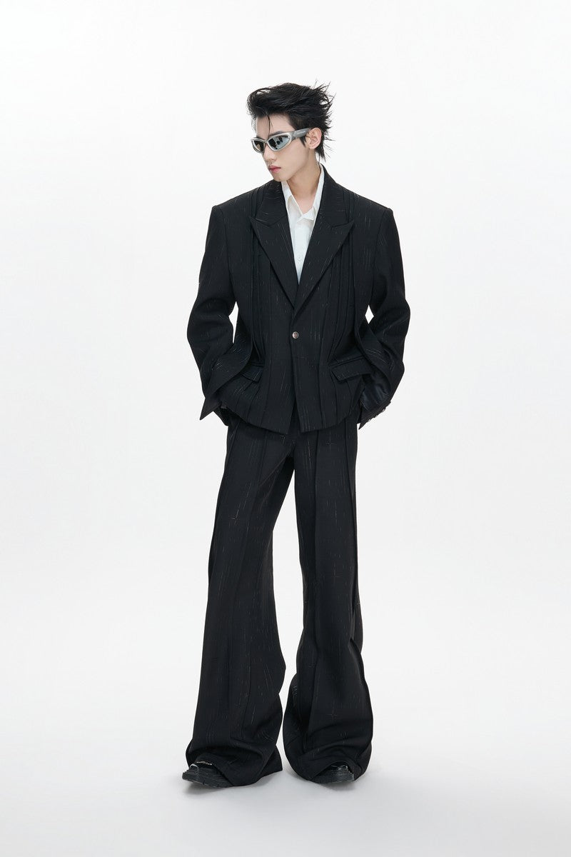 Pleated Double Suit Trousers