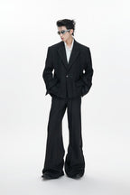 Pleated Double Suit Trousers