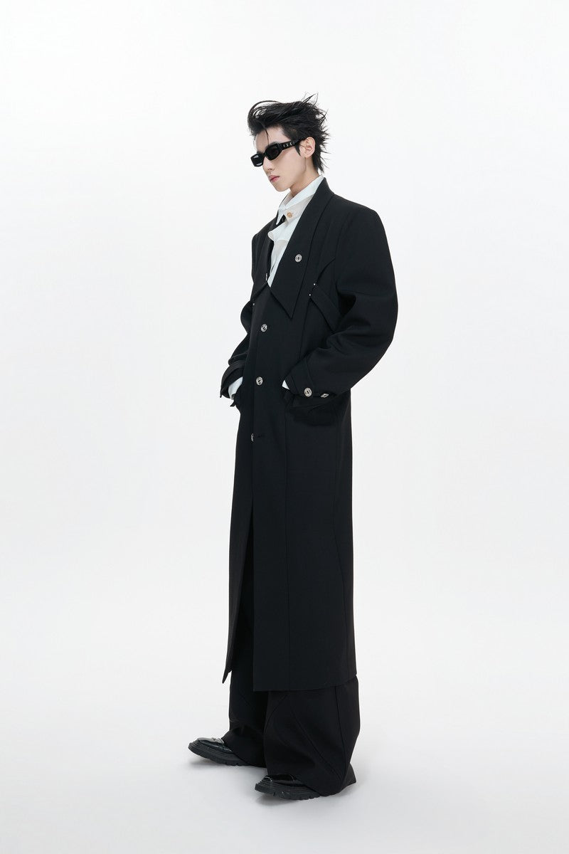 Tailored Split Hem Overcoat