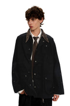 Corduroy Collar Casual Jacket