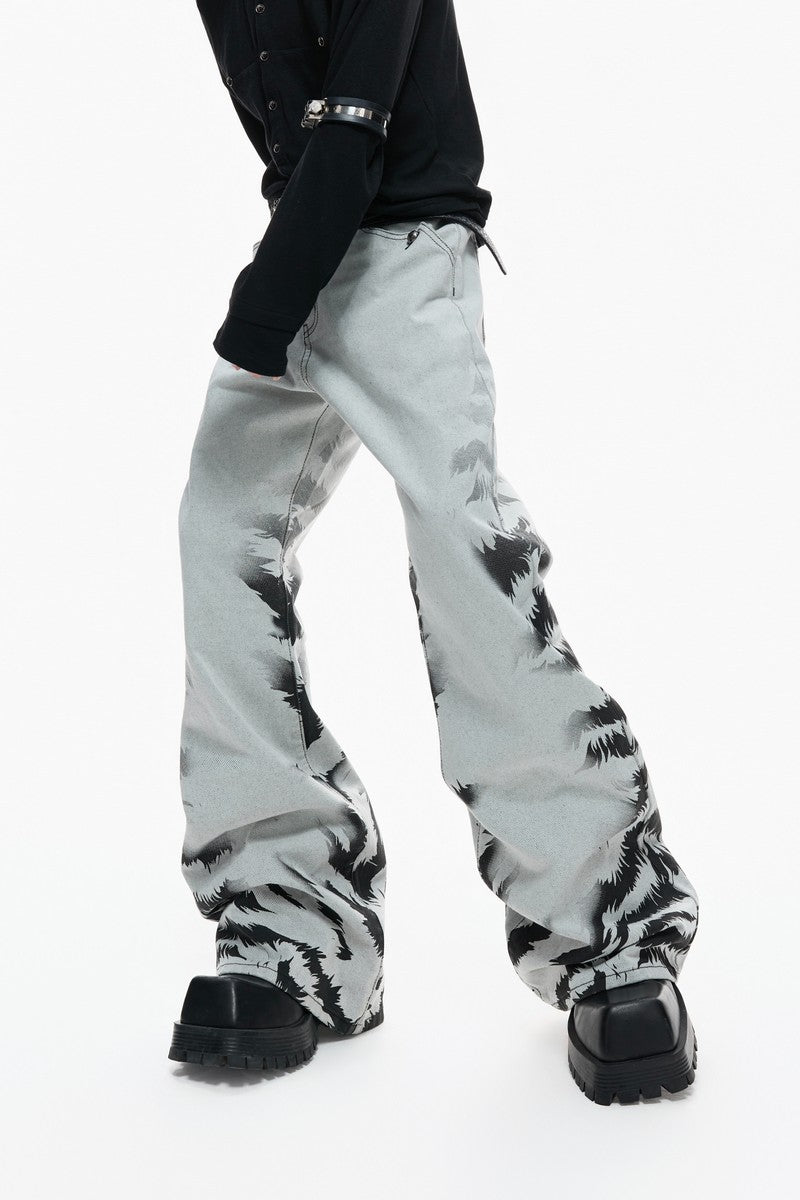 Washed Tie Dye Jeans