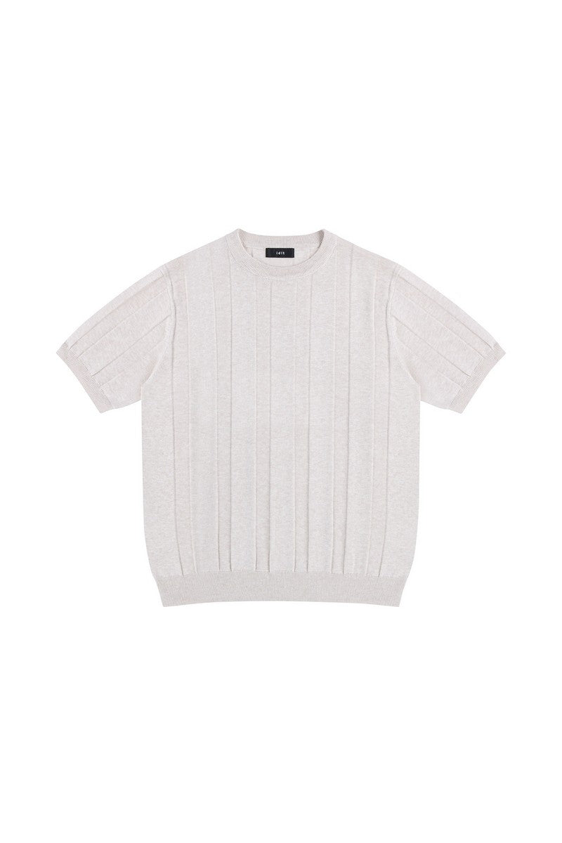 Linen Blend Knit T-Shirt