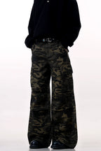Winter Camo Multi-Pocket Cargo Pants