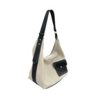 Leather Black Pocket Casual Shoulder Bag