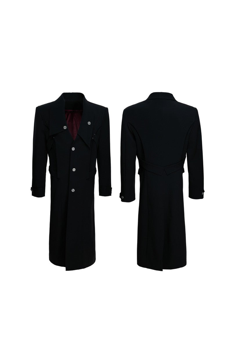 Tailored Split Hem Overcoat