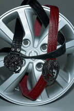Horse Embossed Studded Belt