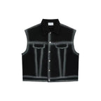 Gradient Denim Vest