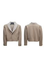 Houndstooth V-Neck Jacket