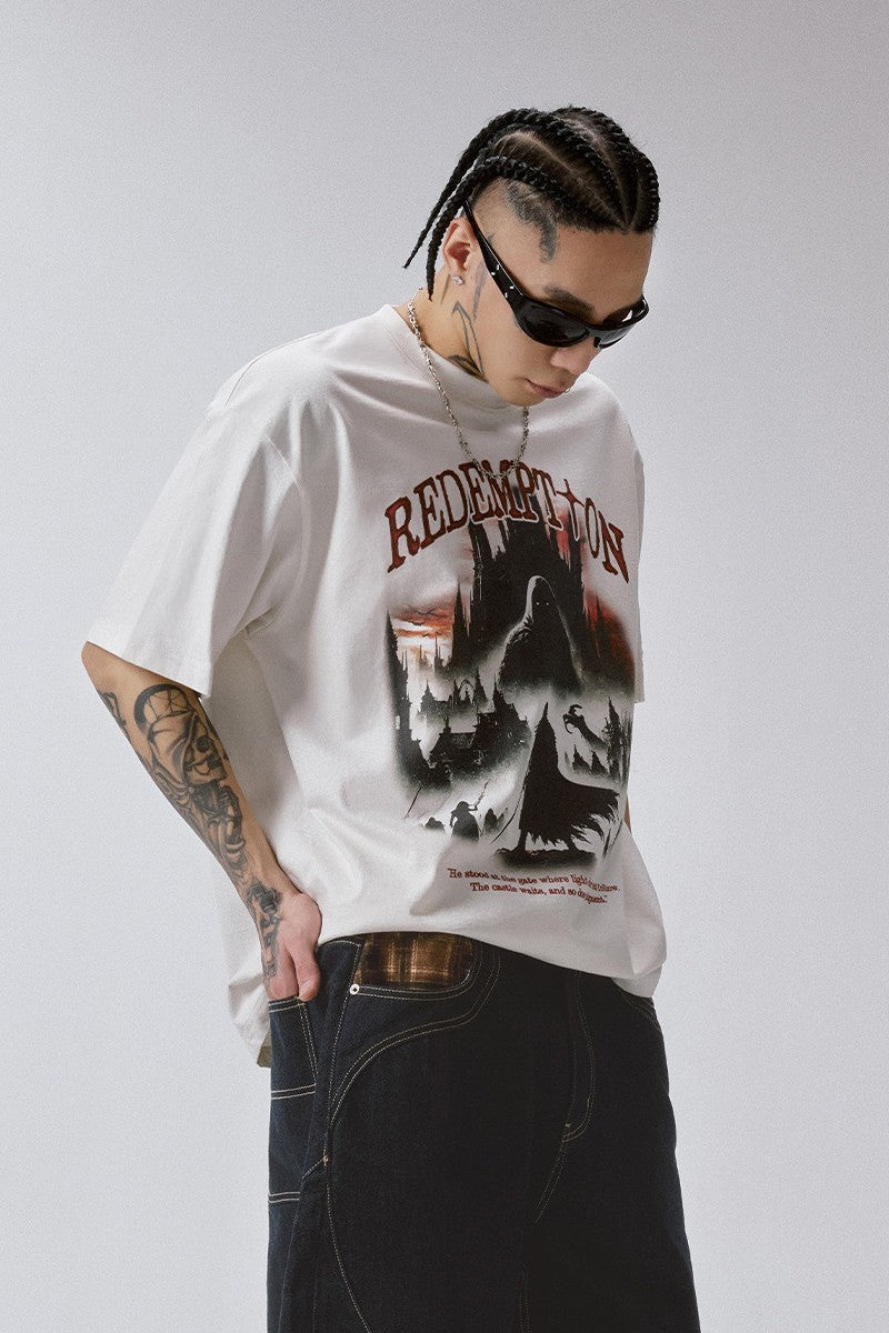 Vintage Castle Graphic T-Shirt