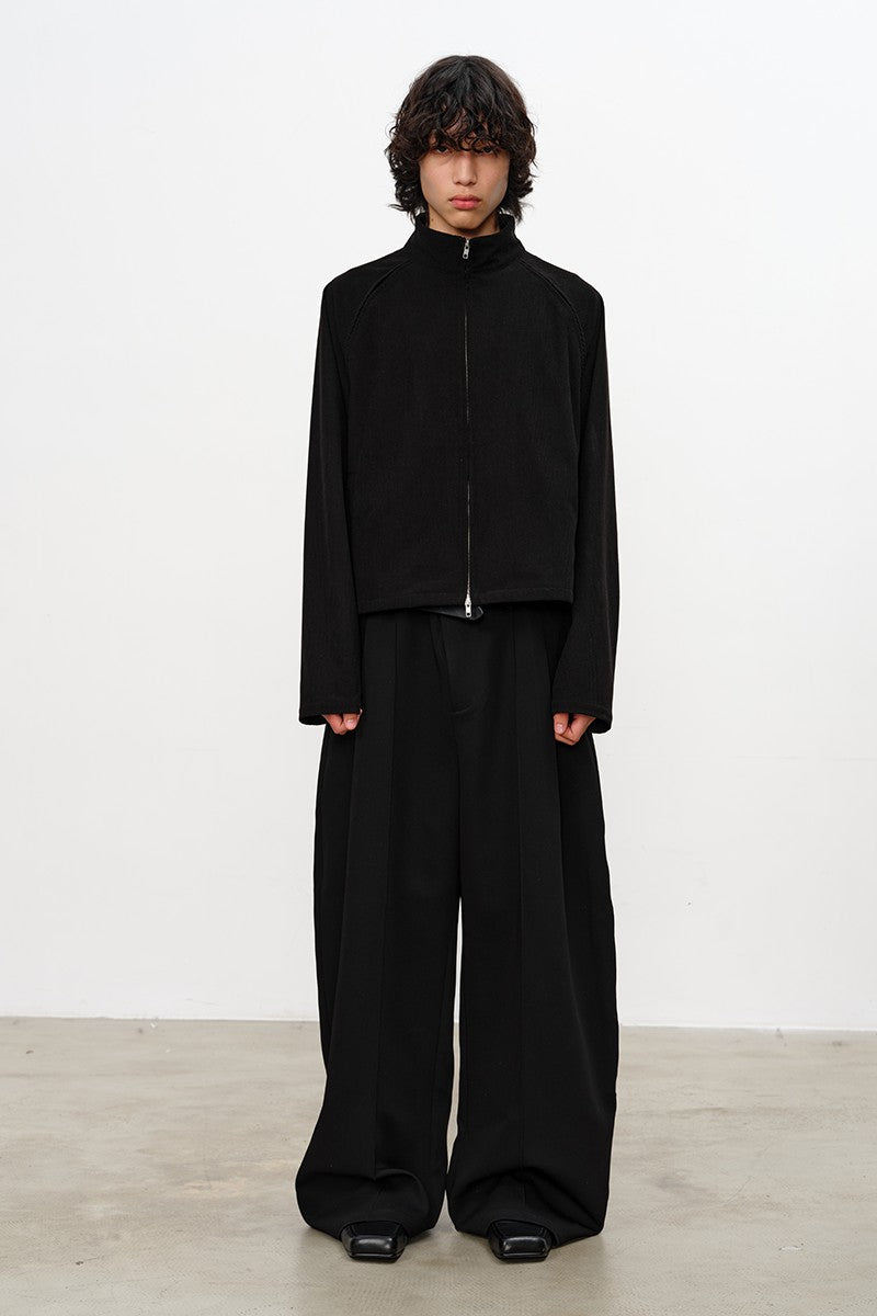 Corduroy Double Zip Jacket