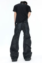 Waxed Studded Jeans