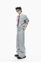 Layered Pleated Trousers