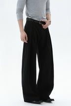 Old Money Pleated Wool Trousers