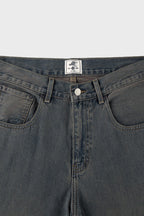 Vintage Washed Flare Jeans