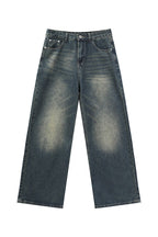 Vintage Washed A-Line Jeans