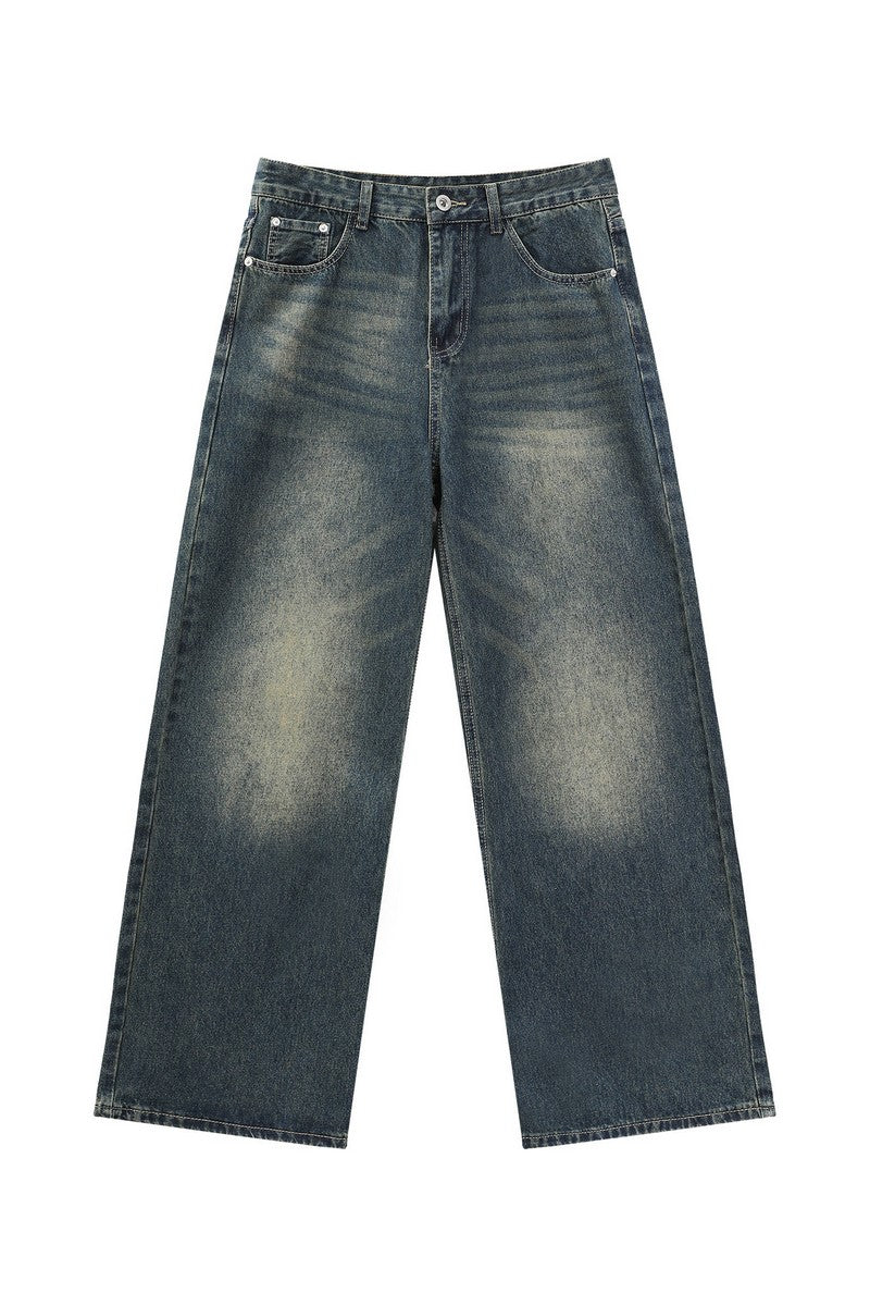 Vintage Washed A-Line Jeans
