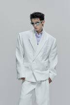 Waffle Textured Pearl Blazer