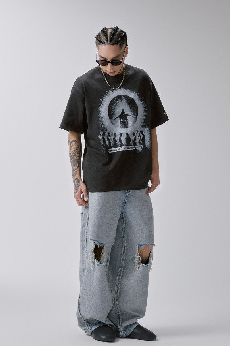 Prayer Graphic Oversized T-Shirt