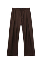 Old Money Pleated Wool Trousers