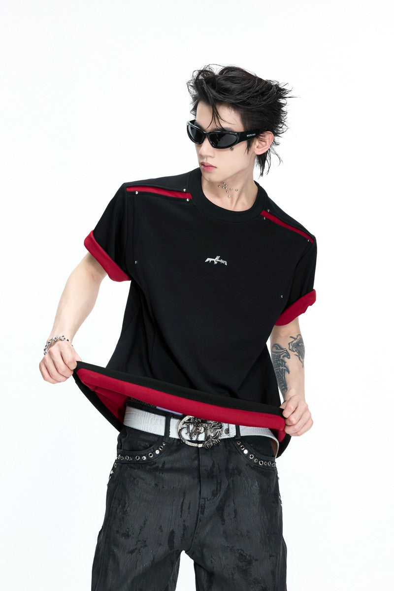 Contrast Crewneck T-Shirt