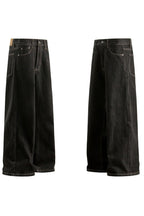 Raw Denim Wide Leg Jeans - EU Only