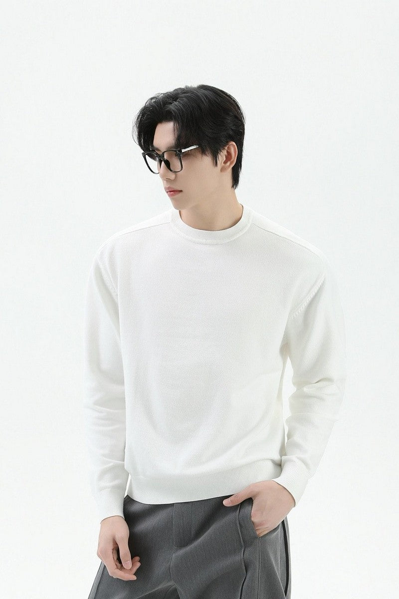 Crewneck Oversized Knit Sweater