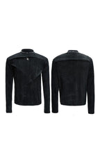 Fleece Pearl Trim Mock Neck Tee