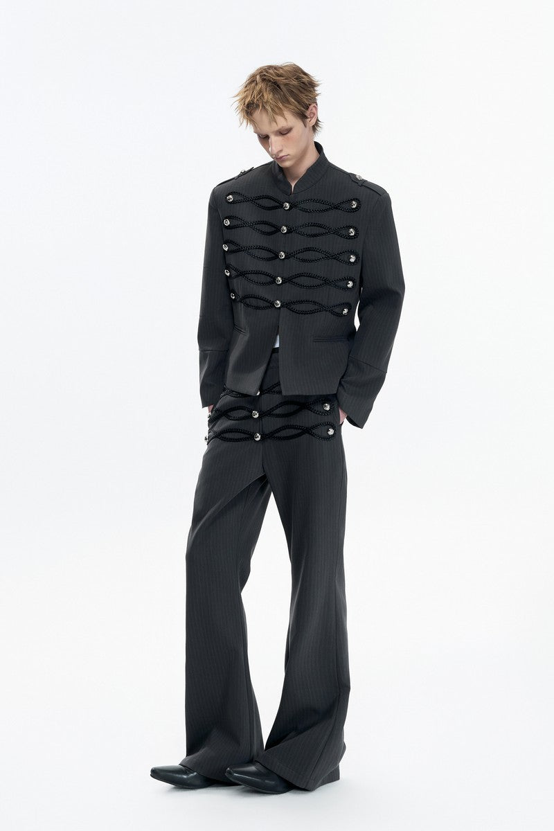 Napoleon Striped Button Jacket