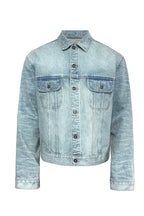 Washed Honeycomb Denim Jacket