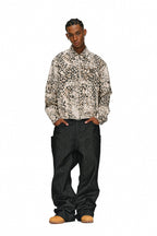 Distressed Leopard Coach Jacket