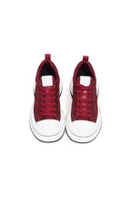 Red Platform Canvas Sneakers