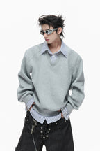 Striped Layered Sweatshirt