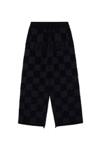 Chenille Logo Plaid Knit Sweatpants