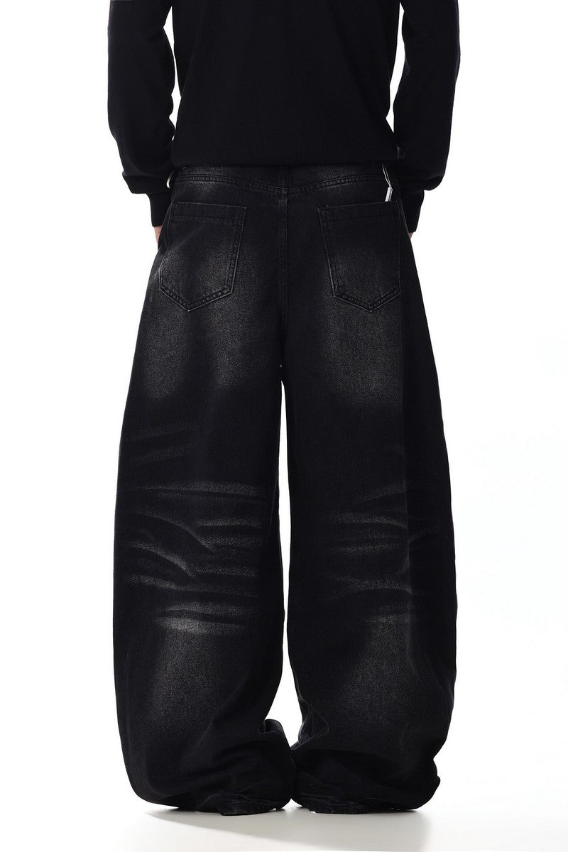Curved Whisker Jeans