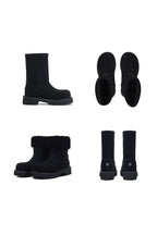 Tall Fleece Snow Boots