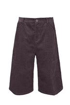 Corduroy Stripe Capri Shorts