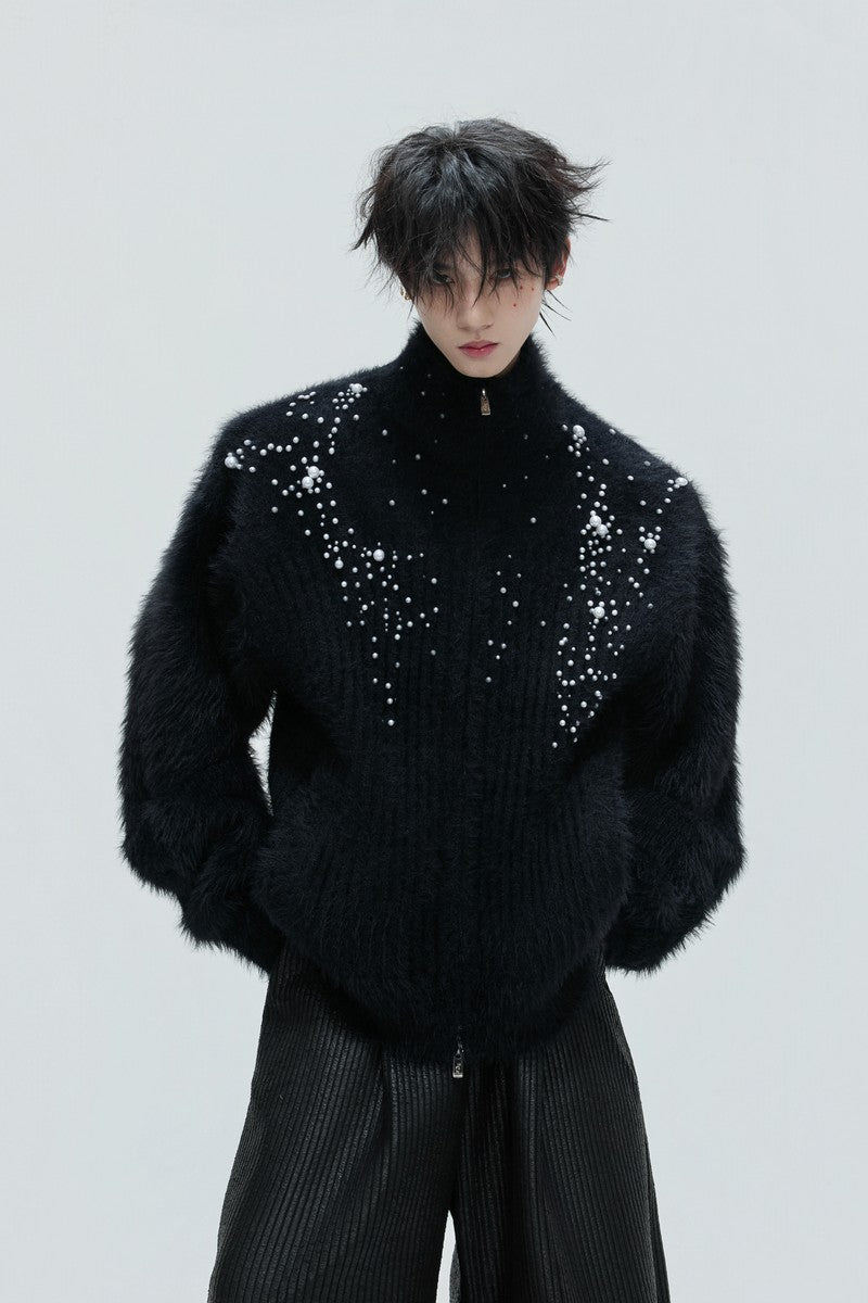 Pearl Fleece Knit Cardigan - EU Only