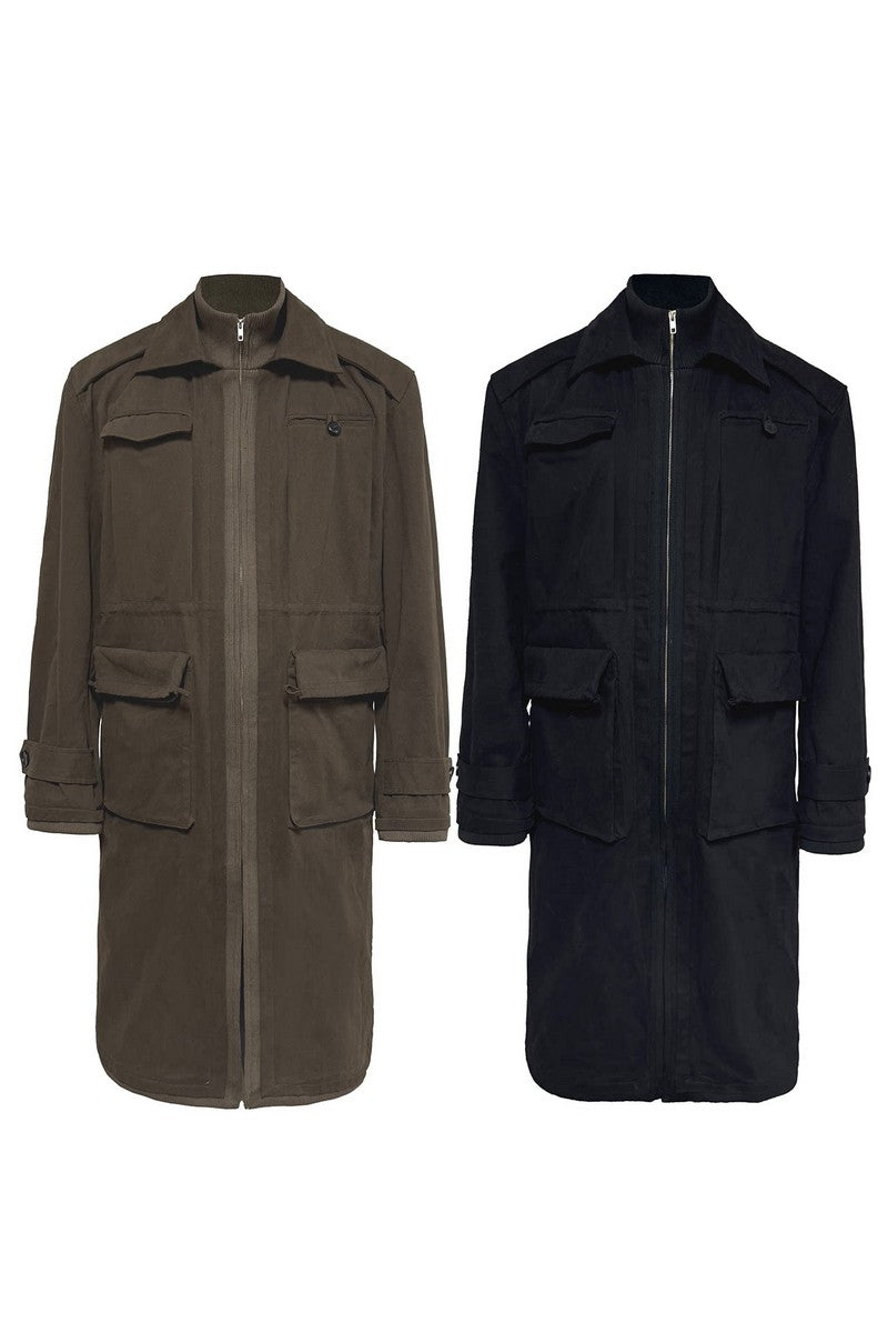 Multi Pocket Trench Coat