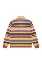 Color Stripe Knit Cardigan