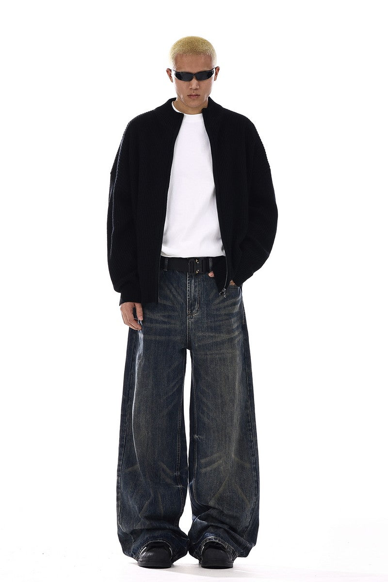 Vintage Washed Wrinkle Jeans - EU Only