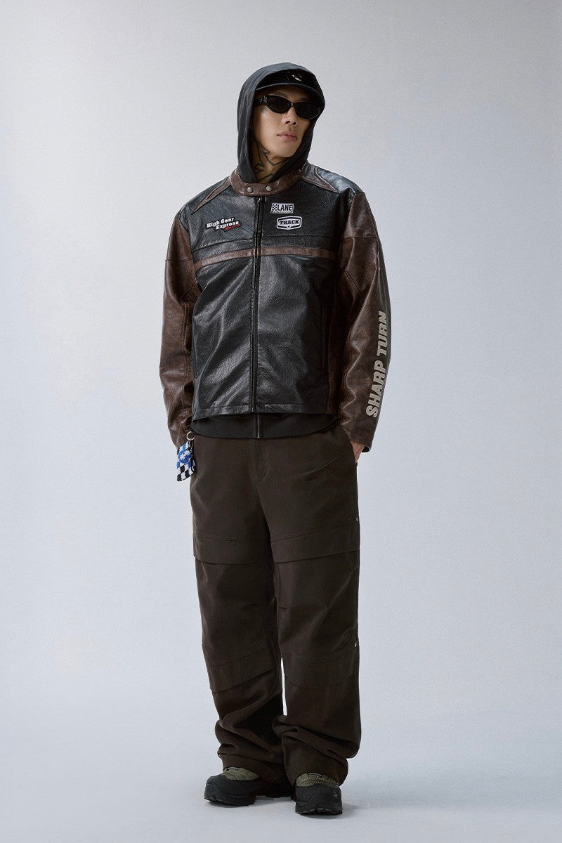 Deconstructed Utility Wide Leg Pants