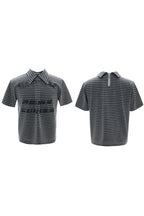Striped Badge Polo Shirt
