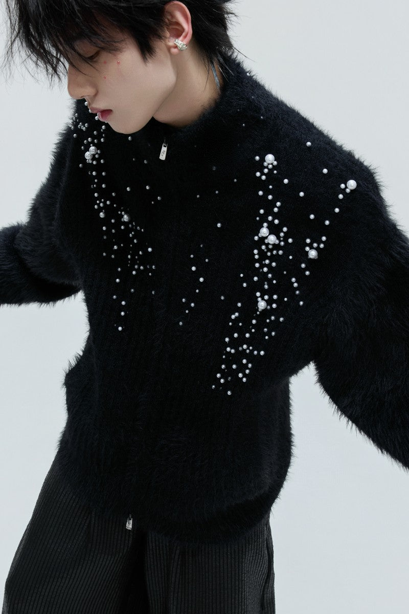 Pearl Fleece Knit Cardigan - EU Only