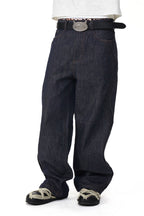 Twisted Seam Raw Denim Jeans