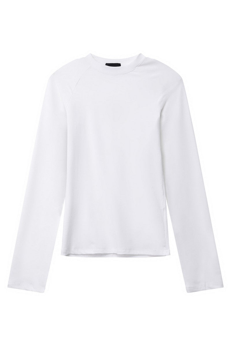 Tencel Fitted Raglan Long Sleeve Tee
